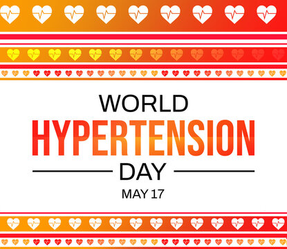 World Hypertension Day wallpaper with colorful shapes and typography design. Hypertension awareness day concept background - Powered by Adobe