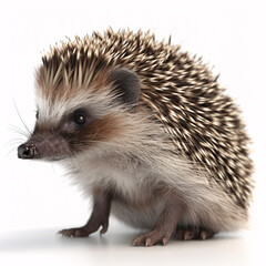 Fototapeta premium Hedgehog isolated on white background.