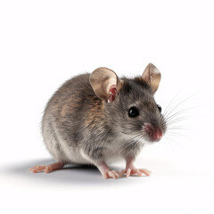 Mouse isolated on white background.