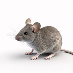 Mouse isolated on white background.