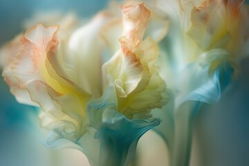 Fototapeta na wymiar vibrant flower in focus with a blurred background. Generative AI