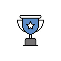 Trophy icon vector stock.