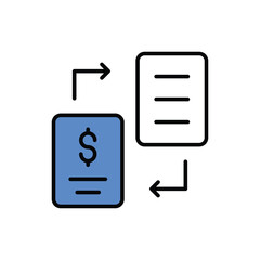 Exchange icon vector stock.