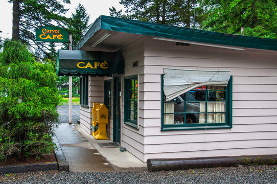 PORTLAND, OREGON, USA - MAY 22, 2013: Famouse movie Cafe featured in the Twilight saga, where Bella Swan grabs lunch with her father, Charlie.