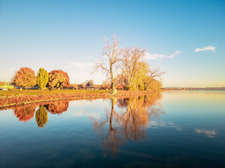 Landscape View of Onondaga Lake in Syracuse New York