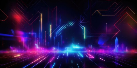 Abstract technolgy background, made with generative ai