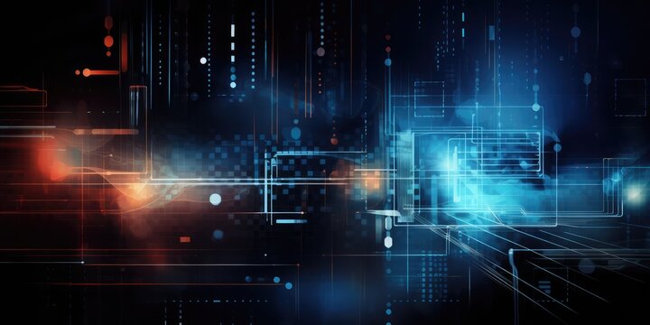 Abstract technolgy background, made with generative ai