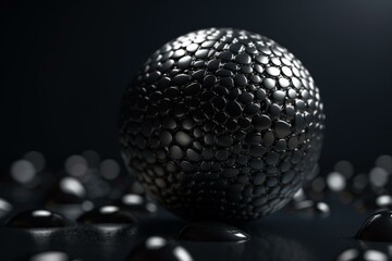 Innovative 3D grey background. Generative AI