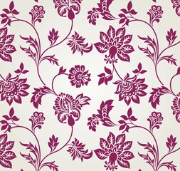 Colorful wedding card design, paisley floral pattern , India  © SIRIUS*