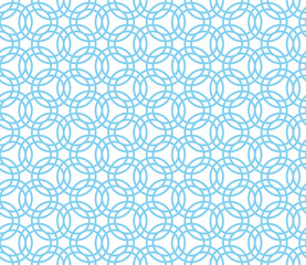 Stylish Geometric Seamless Rounded Pattern 