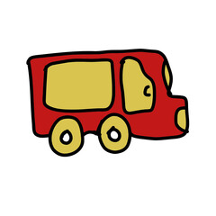 bus isolated on white