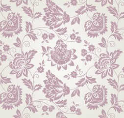 traditional wedding card design, paisley floral pattern , India	