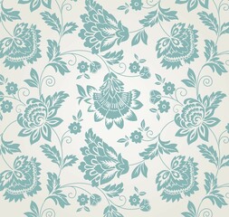 traditional wedding card design, paisley floral pattern , India	