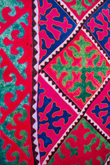 Traditional Kazakh ornament. An ornament that has been embroidered on carpets, blankets and other textiles since ancient times by the people of Kazakhstan. Decorative and applied art of nomads. 