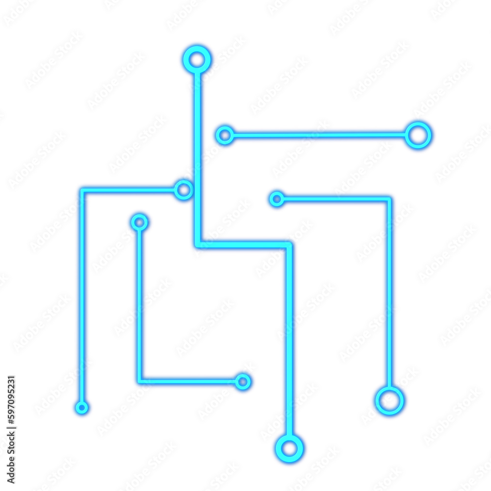 Poster abstract tech hud display sci-fi futuristic
