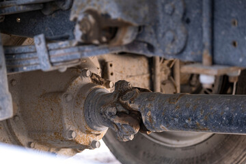 Mechanical gearbox rear drive car.