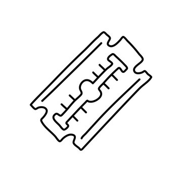 recommend clip art: hand drawn vector Razor blade in a doodle cartoon style