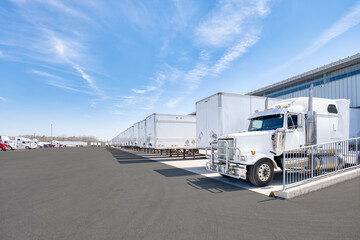 Shipping Yard with Trucks © Sherry