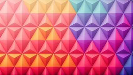 Obraz premium A Creative Abstract Background Of A Variety Of Colored Triangles AI Generative