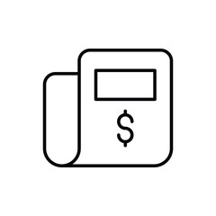 Newspaper icon vector stock.