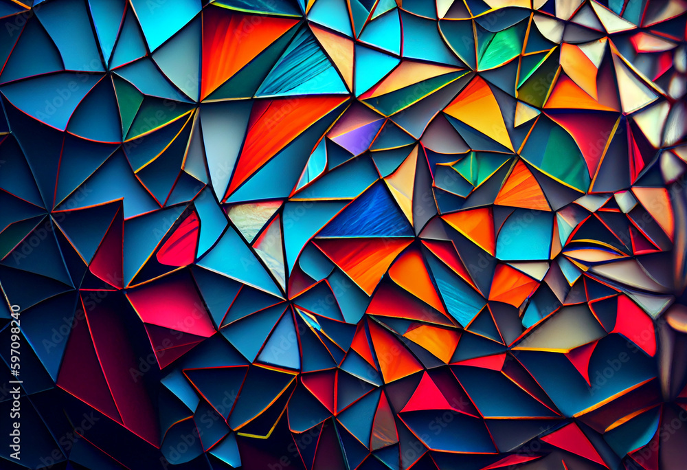 Aufkleber a network of intricate, overlapping circles resembling a mandala. generative ai technology.