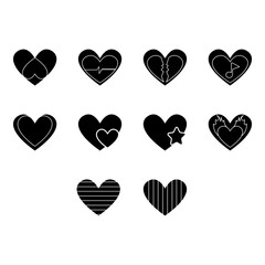 heart clip art set