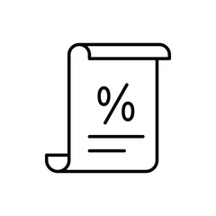 Document icon vector stock.
