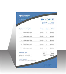 Creative and Clean Invoice design Template.
