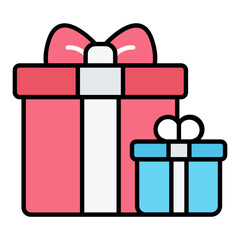 Gifts Line Color Icon