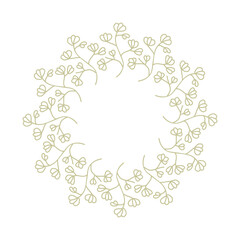 Botanical hand drawn vector element. foliage, leaf branch, floral in line art illustration design for logo, wedding, invitation, decor.