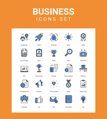 Fototapeta premium Business related icon set