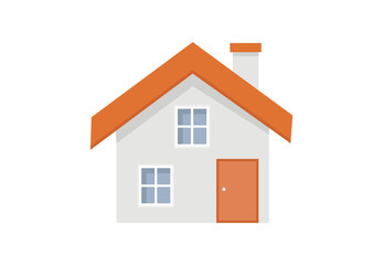 House vector icon in flat style isolated on white background.