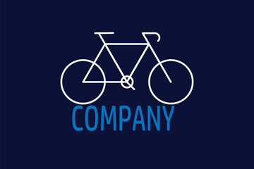 Bicycle workshop logo. Bicycle smart logo. bicycle logo. bicycle vector. bicycle vector illustration. logo for company