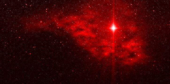 Christmas red star of the Nativity of Bethlehem