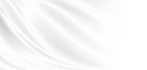 Obraz premium Abstract white fabric background with copy space illustration