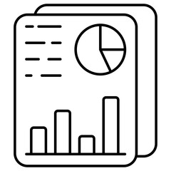 Premium download icon of business report 