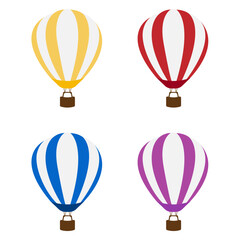 Set of Hot air balloon