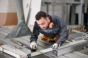 Wood turners measure and calculate the right size of workpiece dimension using hand and power tools. Cut, shape, rotate, smooth, and balance wood fixtures based on measurements and requirements.