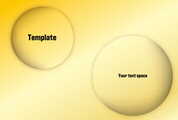フレーム素材　球体とグラデーション