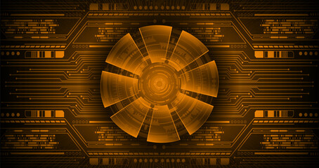 eye cyber circuit future technology concept background