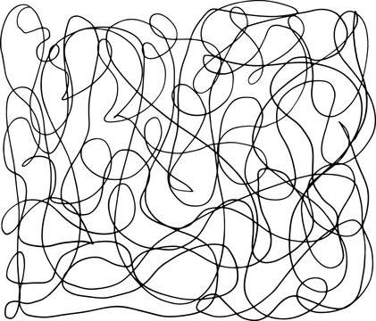 abstract background doodle hand drawn monochrome chaotic order