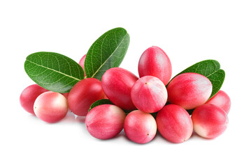 Carunda or Karonda fruits isolated on white background