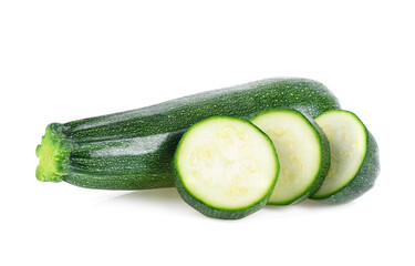 zucchini isolated on white background