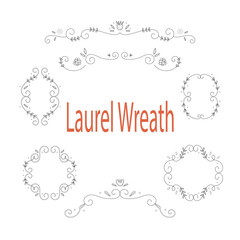 set of elements for design