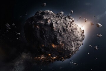An asteroid in 2012 destroys Earth. Generative AI