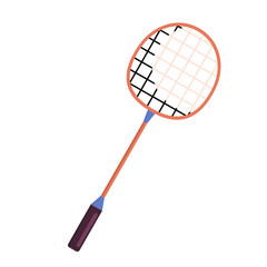 Sports Equipment Illustration Set_Badminton racket