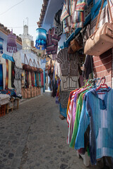 Fototapeta na wymiar Fotografie della città di Chefchaouen la città blu in Marocco