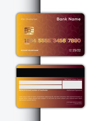 ATM Debit or  Credit Card Template