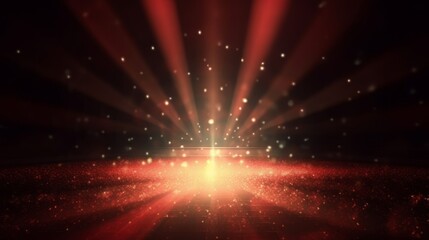 Fototapeta premium 赤くライトアップされたイメージ背景：AI作品 