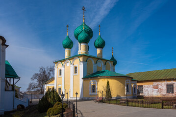 Naklejka premium The Orthodox Temple Of St John The Baptist in Uglich. Alekseevsky woman's convent. Golden Ring of Russia.